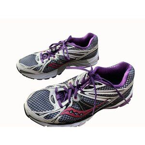 Saucony Guide 6 Womens Running Shoes Purple Black Mesh Size 7.5 Lightweight‎